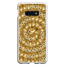 Чехол для Samsung S10E с принтом Фрактал из Doge , Силикон | Область печати: задняя сторона чехла, без боковых панелей | мем | собака | хаски