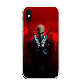 Чехол для iPhone XS Max матовый с принтом Hitman , Силикон | Область печати: задняя сторона чехла, без боковых панелей | Тематика изображения на принте: agent | hitman | агент 47 | хитмэн