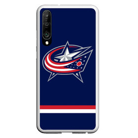 Чехол для Honor P30 с принтом Columbus Blue Jackets , Силикон | Область печати: задняя сторона чехла, без боковых панелей | columbus blue jackets | hockey | nhl | нхл | хоккей