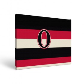 Холст прямоугольный с принтом Ottawa Senators O , 100% ПВХ |  | hockey | nhl | ottawa senators | нхл | хоккей