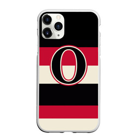 Чехол для iPhone 11 Pro Max матовый с принтом Ottawa Senators O , Силикон |  | Тематика изображения на принте: hockey | nhl | ottawa senators | нхл | хоккей
