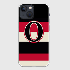 Чехол для iPhone 13 mini с принтом Ottawa Senators O ,  |  | Тематика изображения на принте: hockey | nhl | ottawa senators | нхл | хоккей