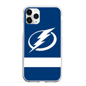 Чехол для iPhone 11 Pro Max матовый с принтом Tampa Bay Lightning , Силикон |  | Тематика изображения на принте: hockey | nhl | tampa bay lightning | нхл | хоккей