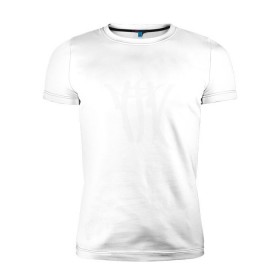 Мужская футболка премиум с принтом ТГК , 92% хлопок, 8% лайкра | приталенный силуэт, круглый вырез ворота, длина до линии бедра, короткий рукав | триагрутрика