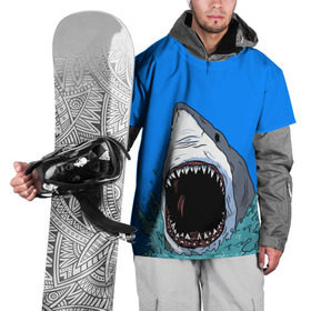 Накидка на куртку 3D с принтом shark , 100% полиэстер |  | fish | ocean | shark | water | акула | море | океан | рыба