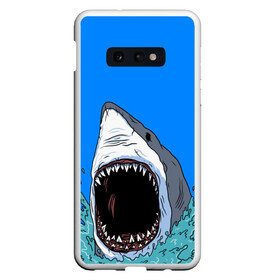 Чехол для Samsung S10E с принтом shark , Силикон | Область печати: задняя сторона чехла, без боковых панелей | fish | ocean | shark | water | акула | море | океан | рыба