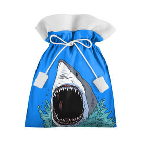 Подарочный 3D мешок с принтом shark , 100% полиэстер | Размер: 29*39 см | fish | ocean | shark | water | акула | море | океан | рыба