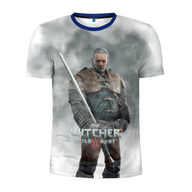 Мужская футболка 3D спортивная с принтом The Witcher , 100% полиэстер с улучшенными характеристиками | приталенный силуэт, круглая горловина, широкие плечи, сужается к линии бедра | witcher | ведьмак | геральт