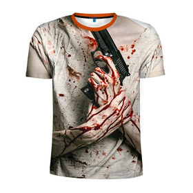 Мужская футболка 3D спортивная с принтом Walking Dead , 100% полиэстер с улучшенными характеристиками | приталенный силуэт, круглая горловина, широкие плечи, сужается к линии бедра | 