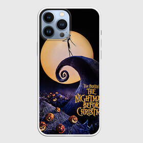 Чехол для iPhone 13 Pro Max с принтом nightmare before christmas ,  |  | helloween | бертон | бугимен | бугимэн | вампиры | джек скелингтон | доктор филькельштейн | корыто | крыто | кукла | повелитель тыкв | рождество | сhristmas | салли | тим | тим бертон | тыква | хеллоуин | шито