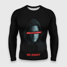 Мужской рашгард 3D с принтом Mr Robot ,  |  | fsociety | mr robot | анонимус | мистер робот