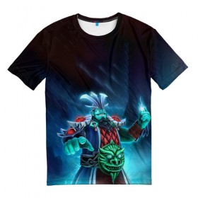 Мужская футболка 3D с принтом Молния , 100% полиэфир | прямой крой, круглый вырез горловины, длина до линии бедер | dota | dota 2 | storm spirit | дота | шторм спирит
