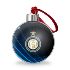 Ёлочный шар с принтом Inter Milan , Пластик | Диаметр: 77 мм | inter | milan | интер | италия | милан | футбол | футболист