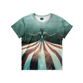 Детская футболка 3D с принтом American Horror Story , 100% гипоаллергенный полиэфир | прямой крой, круглый вырез горловины, длина до линии бедер, чуть спущенное плечо, ткань немного тянется | 