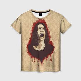Женская футболка 3D с принтом Lana Winters , 100% полиэфир ( синтетическое хлопкоподобное полотно) | прямой крой, круглый вырез горловины, длина до линии бедер | американская история ужасов
