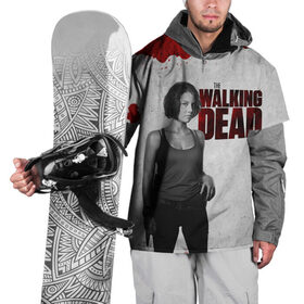 Накидка на куртку 3D с принтом The Walking Dead , 100% полиэстер |  | the walking dead | америка | апокалипсис | глен | дерил | зомби | карл | кровь | рик | сша | ходячие мертвецы