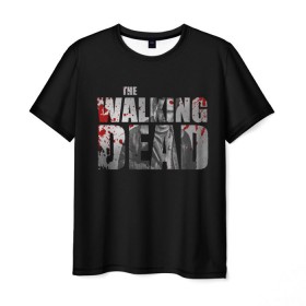 Мужская футболка 3D с принтом The Walking Dead , 100% полиэфир | прямой крой, круглый вырез горловины, длина до линии бедер | Тематика изображения на принте: the walking dead | америка | апокалипсис | глен | дерил | зомби | карл | кровь | рик | сша | ходячие мертвецы
