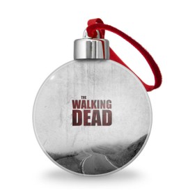 Ёлочный шар с принтом The Walking Dead , Пластик | Диаметр: 77 мм | the walking dead | америка | апокалипсис | глен | дерил | зомби | карл | кровь | рик | сша | ходячие мертвецы