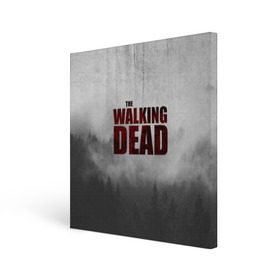 Холст квадратный с принтом The Walking Dead , 100% ПВХ |  | the walking dead | америка | апокалипсис | глен | дерил | зомби | карл | кровь | рик | сша | ходячие мертвецы