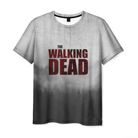 Мужская футболка 3D с принтом The Walking Dead , 100% полиэфир | прямой крой, круглый вырез горловины, длина до линии бедер | the walking dead | америка | апокалипсис | глен | дерил | зомби | карл | кровь | рик | сша | ходячие мертвецы