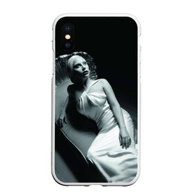 Чехол для iPhone XS Max матовый с принтом Lady Gaga , Силикон | Область печати: задняя сторона чехла, без боковых панелей | Тематика изображения на принте: american horror story | американская история ужасов