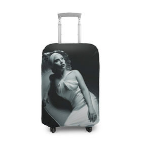 Чехол для чемодана 3D с принтом Lady Gaga , 86% полиэфир, 14% спандекс | двустороннее нанесение принта, прорези для ручек и колес | american horror story | американская история ужасов