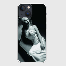 Чехол для iPhone 13 mini с принтом Lady Gaga ,  |  | Тематика изображения на принте: american horror story | американская история ужасов