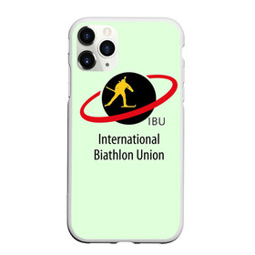 Чехол для iPhone 11 Pro матовый с принтом IBU , Силикон |  | biathlon | ibu | international biathlon union | биатлон | гонка | зимний спорт | кубок мира | олимпиада | спорт | спринт | чемпионат | чемпионат мира | эстафета