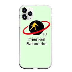 Чехол для iPhone 11 Pro Max матовый с принтом IBU , Силикон |  | Тематика изображения на принте: biathlon | ibu | international biathlon union | биатлон | гонка | зимний спорт | кубок мира | олимпиада | спорт | спринт | чемпионат | чемпионат мира | эстафета