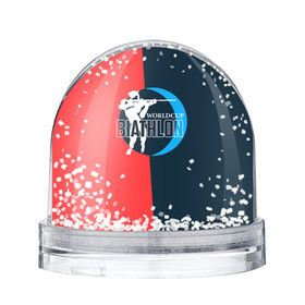 Снежный шар с принтом Biathlon worldcup , Пластик | Изображение внутри шара печатается на глянцевой фотобумаге с двух сторон | biathlon | биатлон | гонка | зимний спорт | кубок мира | олимпиада | спорт | спринт | чемпионат | чемпионат мира | эстафета