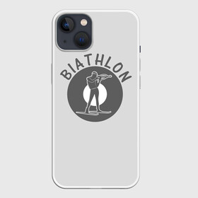Чехол для iPhone 13 с принтом biathlon sport ,  |  | biathlon | биатлон | гонка | зимний спорт | кубок мира | олимпиада | спорт | спринт | чемпионат | чемпионат мира | эстафета