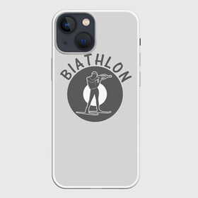 Чехол для iPhone 13 mini с принтом biathlon sport ,  |  | biathlon | биатлон | гонка | зимний спорт | кубок мира | олимпиада | спорт | спринт | чемпионат | чемпионат мира | эстафета
