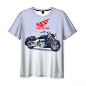 Мужская футболка 3D с принтом Honda 4 , 100% полиэфир | прямой крой, круглый вырез горловины, длина до линии бедер | honda | moto | мото | мотоцикл | мотоциклы | хонда