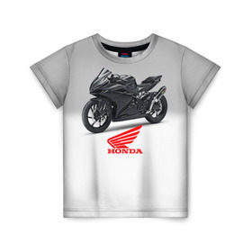 Детская футболка 3D с принтом Honda 3 , 100% гипоаллергенный полиэфир | прямой крой, круглый вырез горловины, длина до линии бедер, чуть спущенное плечо, ткань немного тянется | Тематика изображения на принте: honda | moto | мото | мотоцикл | мотоциклы | хонда