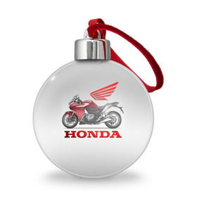 Ёлочный шар с принтом Honda 2 , Пластик | Диаметр: 77 мм | Тематика изображения на принте: honda | moto | мото | мотоцикл | мотоциклы | хонда
