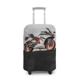 Чехол для чемодана 3D с принтом KTM 5 , 86% полиэфир, 14% спандекс | двустороннее нанесение принта, прорези для ручек и колес | ktm | moto | катээм | ктм | мото | мотоцикл | мотоциклы