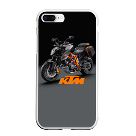 Чехол для iPhone 7Plus/8 Plus матовый с принтом KTM 4 , Силикон | Область печати: задняя сторона чехла, без боковых панелей | ktm | moto | катээм | ктм | мото | мотоцикл | мотоциклы