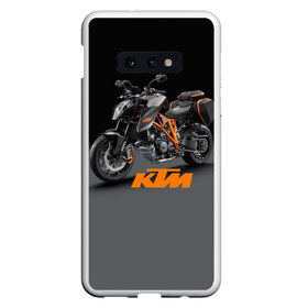 Чехол для Samsung S10E с принтом KTM 4 , Силикон | Область печати: задняя сторона чехла, без боковых панелей | ktm | moto | катээм | ктм | мото | мотоцикл | мотоциклы