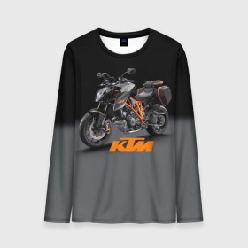 Мужской лонгслив 3D с принтом KTM 4 , 100% полиэстер | длинные рукава, круглый вырез горловины, полуприлегающий силуэт | Тематика изображения на принте: ktm | moto | катээм | ктм | мото | мотоцикл | мотоциклы