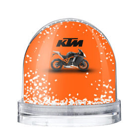 Снежный шар с принтом KTM 1 , Пластик | Изображение внутри шара печатается на глянцевой фотобумаге с двух сторон | ktm | moto | катээм | ктм | мото | мотоцикл | мотоциклы