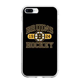 Чехол для iPhone 7Plus/8 Plus матовый с принтом Boston Bruins , Силикон | Область печати: задняя сторона чехла, без боковых панелей | boston bruins | nxl | stanley cup | хоккей