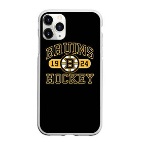 Чехол для iPhone 11 Pro Max матовый с принтом Boston Bruins , Силикон |  | Тематика изображения на принте: boston bruins | nxl | stanley cup | хоккей