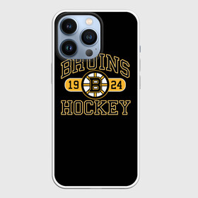 Чехол для iPhone 13 Pro с принтом Boston Bruins ,  |  | Тематика изображения на принте: boston bruins | nxl | stanley cup | хоккей