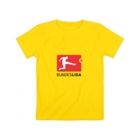 Детская футболка хлопок с принтом Бундеслига , 100% хлопок | круглый вырез горловины, полуприлегающий силуэт, длина до линии бедер | Тематика изображения на принте: bundesliga | бавария | боруссия | германия | футбол