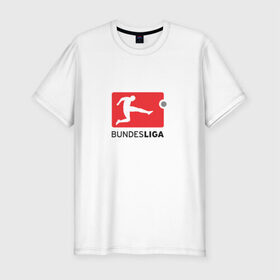 Мужская футболка премиум с принтом Бундеслига , 92% хлопок, 8% лайкра | приталенный силуэт, круглый вырез ворота, длина до линии бедра, короткий рукав | bundesliga | бавария | боруссия | германия | футбол