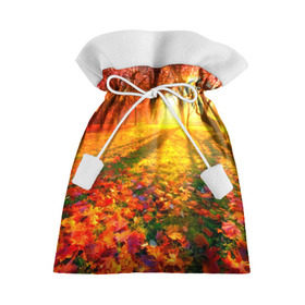 Подарочный 3D мешок с принтом Осень , 100% полиэстер | Размер: 29*39 см | autumn | bright | colors | forest | trees | деревья | краски | лес | лучи | осень | солнце | цвета | яркие