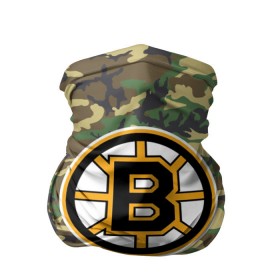 Бандана-труба 3D с принтом Bruins Camouflage , 100% полиэстер, ткань с особыми свойствами — Activecool | плотность 150‒180 г/м2; хорошо тянется, но сохраняет форму | boston bruins | camouflage | hockey | nhl | нхл | хоккей