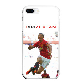 Чехол для iPhone 7Plus/8 Plus матовый с принтом IAmZlatan , Силикон | Область печати: задняя сторона чехла, без боковых панелей | am | i | zlatan | златан | ибрагимович