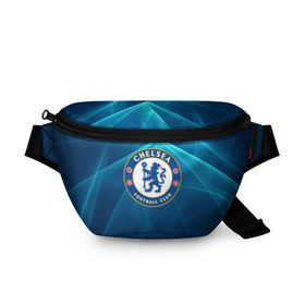 Поясная сумка 3D с принтом Chelsea , 100% полиэстер | плотная ткань, ремень с регулируемой длиной, внутри несколько карманов для мелочей, основное отделение и карман с обратной стороны сумки застегиваются на молнию | chelsea | англия | премьер лига | фанат | футбол | футболист | челси