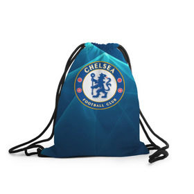 Рюкзак-мешок 3D с принтом Chelsea , 100% полиэстер | плотность ткани — 200 г/м2, размер — 35 х 45 см; лямки — толстые шнурки, застежка на шнуровке, без карманов и подкладки | chelsea | англия | премьер лига | фанат | футбол | футболист | челси